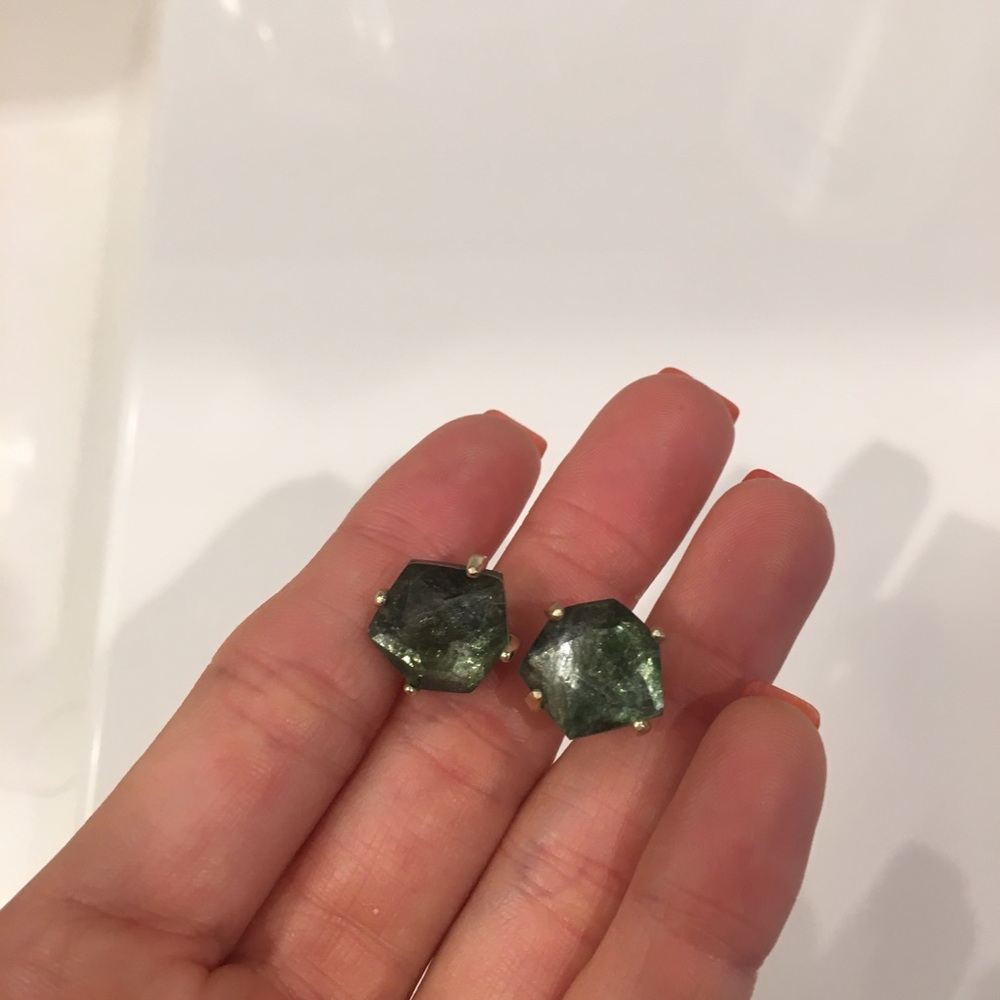 Kendra Scott Ellms Studs in Sage Mica